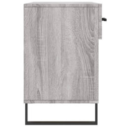 Berkfield Shoe Bench Grey Sonoma 102X35X55 Cm Engineered Wood - thumbnail 7