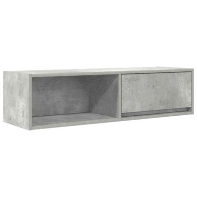 Berkfield Durable Tv Cabinet Concrete Grey 100X31X25.5 Cm Engineered Wood