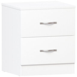 Lassic Vida Designs Riano 4 Piece Bedroom Set (2 Drawer Bedside Chest, 4 Drawer Chest, 2 Door Wardrobe) White (5) - thumbnail 1