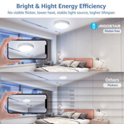 Aigostar 18W Led Ceiling Lights, 2100Lm Round Led 6500K Cool White Pack Of 2 - thumbnail 9
