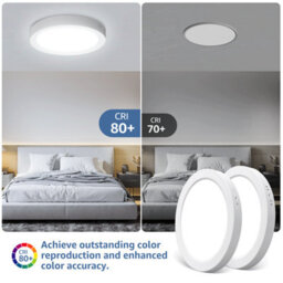 Aigostar 18W Led Ceiling Lights, 2100Lm Round Led 6500K Cool White Pack Of 2 - thumbnail 6