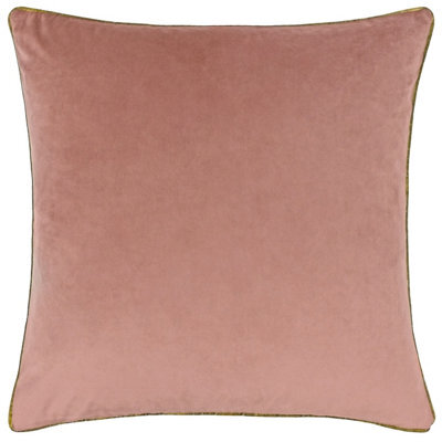 furn. Furn Meridian Velvet Feather Filled Cushion, Blush/gold, 45 X 45Cm - image 1