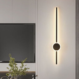 15W Modern Large Size Bedside Fancy Wall Light Scone Black 11 X 60 Cm - thumbnail 3