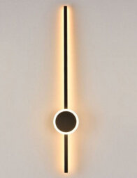 15W Modern Large Size Bedside Fancy Wall Light Scone Black 11 X 60 Cm - thumbnail 2