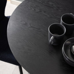 Furniture To Go Ibiza Small Round Café Table In Black - thumbnail 5
