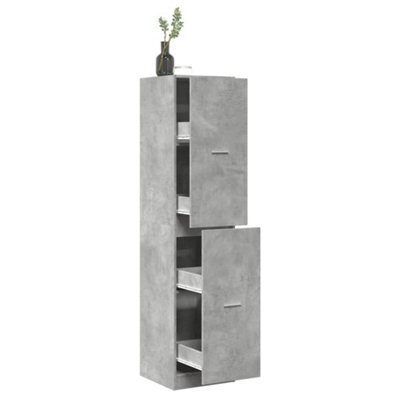 Walplus Apothecary Cabinetâ Concrete Grey 40X41X174.5 Cm Engineered Wood - image 1