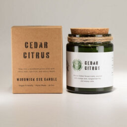 Serenityy Cedar Citrus Soy Wax Candle 150G , Hand Poured,  26H Burn Time - thumbnail 2