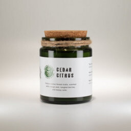 Serenityy Cedar Citrus Soy Wax Candle 150G , Hand Poured,  26H Burn Time - thumbnail 3