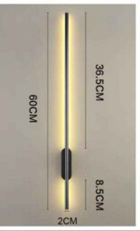 Modern Led Wall Light 3 Colour Strip Lamp Minimalist Bedroom Bedside Living Room Sconce - thumbnail 2