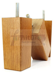 L&F 4X Replacement Furniture Legs Solid Wood 110mm High Sofas Chairs Settee Cabinets Legs M10 Tsp2055 - thumbnail 3