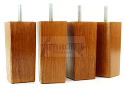 L&F 4X Replacement Furniture Legs Solid Wood 110mm High Sofas Chairs Settee Cabinets Legs M10 Tsp2055 - thumbnail 4
