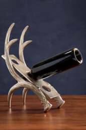 Orsina 3 Bottle Antler Wine Rack, Accent Centrepiece Wine Rack For Dining Table, Kitchem, Decorative Antler Design - thumbnail 4