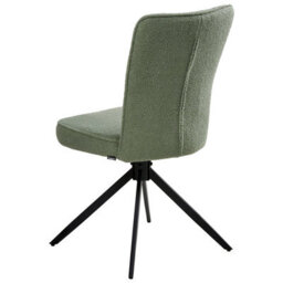 Beliani Set Of 2 Dining Chairs Swivel Ryan Boucle Light Green - thumbnail 6