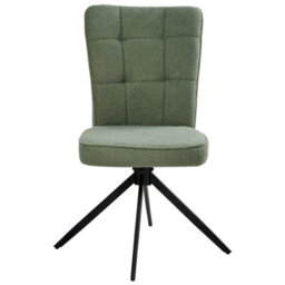 Beliani Set Of 2 Dining Chairs Swivel Ryan Boucle Light Green - thumbnail 5