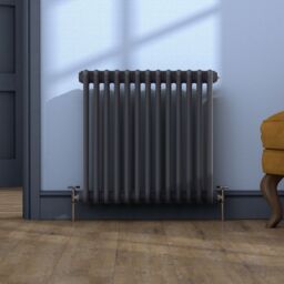 Acova Classic Blue Night 3 Column Radiator, (W)628mm X (H)600mm - thumbnail 2