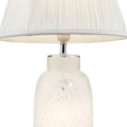 Ileana Table Lamp White Glass With Shade - thumbnail 3