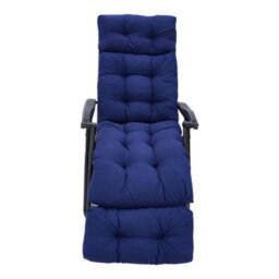 Living And Home Garden Bench Recliner Chair Swing Chair Seat Pad Cushion Lengthen Sunlounger Cushion For Indoor Outdoor,navy Blue - thumbnail 3