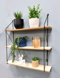Spot On Dealz 3 Tier Floating Shelf Wall Shelves For Bedroom Wall Mounted - thumbnail 2