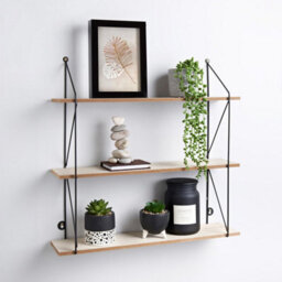 Spot On Dealz 3 Tier Floating Shelf Wall Shelves For Bedroom Wall Mounted - thumbnail 3
