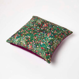 Homescapes Klimts Italian Garden Filled Velvet Cushion 46 X 46 Cm - thumbnail 5