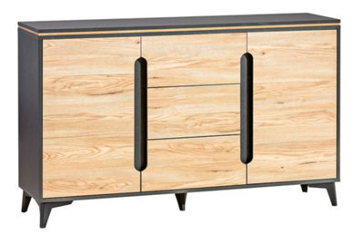 Arte Elegant Organisation: Gappa Sideboard Cabinet, Mountain Ash & Fresco, H906mm W1500mm D400mm - image 1