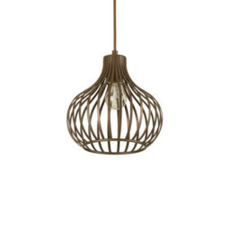 Ideal Lux Luminosa Onion 1 Light Ceiling Pendant Brown