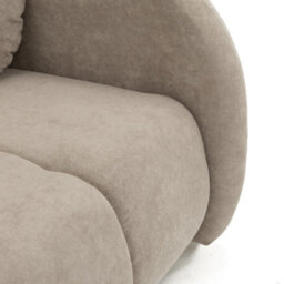 Convertible Armchair Bed Viva Comfy I With Storage Compact Single Sofa Sleeper For Small Spaces Cream - thumbnail 7