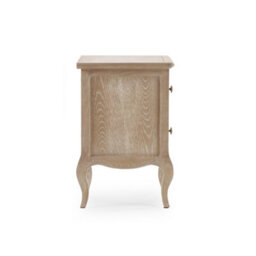 Julian Bowen Camille French Style 2 Drawer Bedside - Limed Oak - thumbnail 6