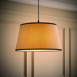 Valuelights Aspen Large Black Trim Tapered Lamp Shade (D)45Cm - thumbnail 5
