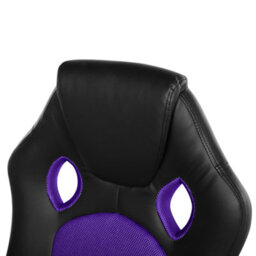 Beliani Office Chair Fighter Faux Leather Violet - thumbnail 8