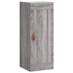 Berkfield Highboard Grey Sonoma 34.5X34X180 Cm Engineered Wood - thumbnail 8