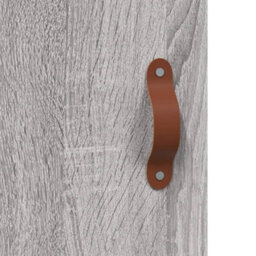 Berkfield Highboard Grey Sonoma 34.5X34X180 Cm Engineered Wood - thumbnail 9