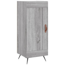 Berkfield Highboard Grey Sonoma 34.5X34X180 Cm Engineered Wood - thumbnail 5