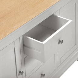 Seconique Bordeaux 2 Door 3 Drawer Sideboard - Pebble Grey/oak Fully Assembled - thumbnail 6