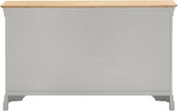 Seconique Bordeaux 2 Door 3 Drawer Sideboard - Pebble Grey/oak Fully Assembled - thumbnail 4