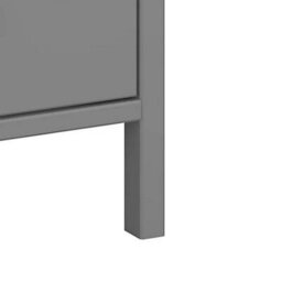 Valenca Satin Grey 3 Drawer Wide Chest Of Drawers (H)840mm (W)800mm (D)410mm - thumbnail 4