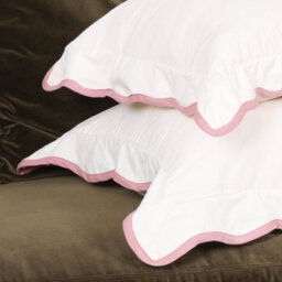 Corliss Pink Edge Natural Cotton 55Cm Cushion Cover - thumbnail 3