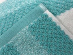 Gc Gaveno Cavailia Stripe Bath Sheets 90X140 Towels Aqua Set Of 2 Fast Drying & Water Absorbent Hotel Quality Cotton Towels Set - thumbnail 4