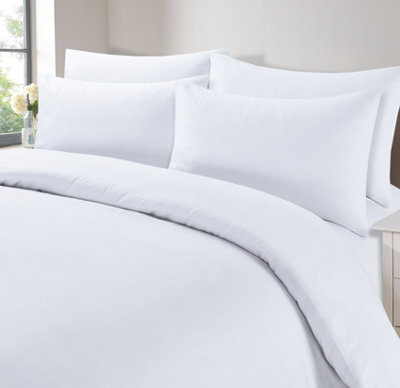 OHS 2 X Pack Of Housewife Pillowcases Pair Set Luxury Hotel Bedroom