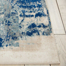 Ivory Blue Abstract Luxurious Modern Easy To Clean Rug For Dining Room Bed Room And Living Room-282Cm X 389Cm - thumbnail 4