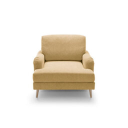 Abakus Direct Harper Chenille Armchair Peanut Brown - thumbnail 9