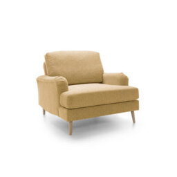 Abakus Direct Harper Chenille Armchair Peanut Brown - thumbnail 3