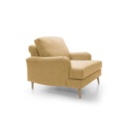 Abakus Direct Harper Chenille Armchair Peanut Brown - thumbnail 4