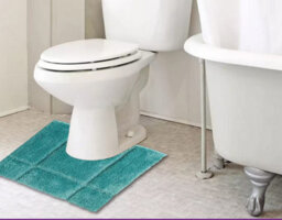 Blue Canyon Orla Microfibre Pedestal Mat Sea Green 50Cm X 50Cm - thumbnail 3