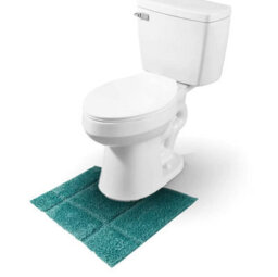 Blue Canyon Orla Microfibre Pedestal Mat Sea Green 50Cm X 50Cm - thumbnail 2