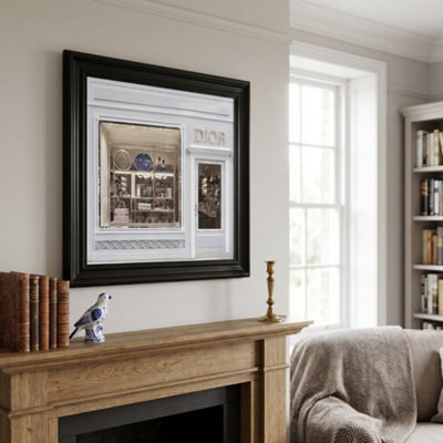 Home Luxe Interiors Dior Fashion Black Step Frame 40X40Cm Luxury Wall Art Home Decor Style - image 1