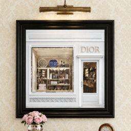 Home Luxe Interiors Dior Fashion Black Step Frame 40X40Cm Luxury Wall Art Home Decor Style - thumbnail 5
