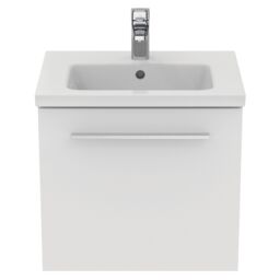 Ideal Standard I.life S Compact Matt White Wall-Mounted Bathroom Vanity Unit (H) 440mm (W) 500mm - thumbnail 4