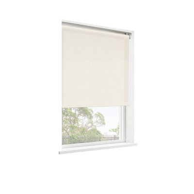 GoodHome Halo Corded Off White Daylight Roller Blind (W)60Cm (L)180Cm - image 1