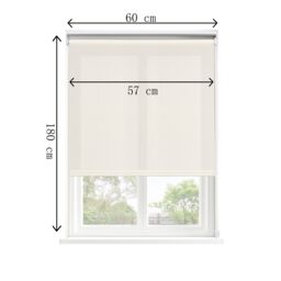 GoodHome Halo Corded Off White Daylight Roller Blind (W)60Cm (L)180Cm - thumbnail 6